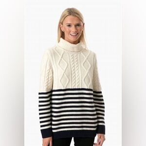 Striped wool blend sweater